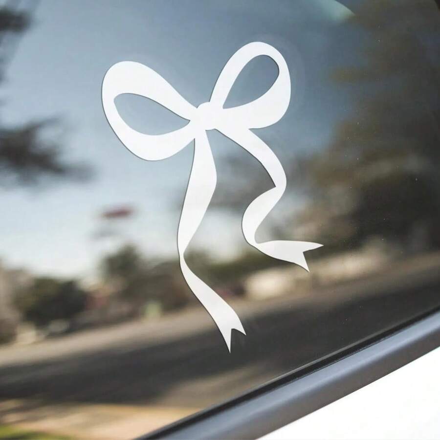 1 Pc Bow Car Decal, Vinyl Girl - огляд і ціна Car Accessories Girly
