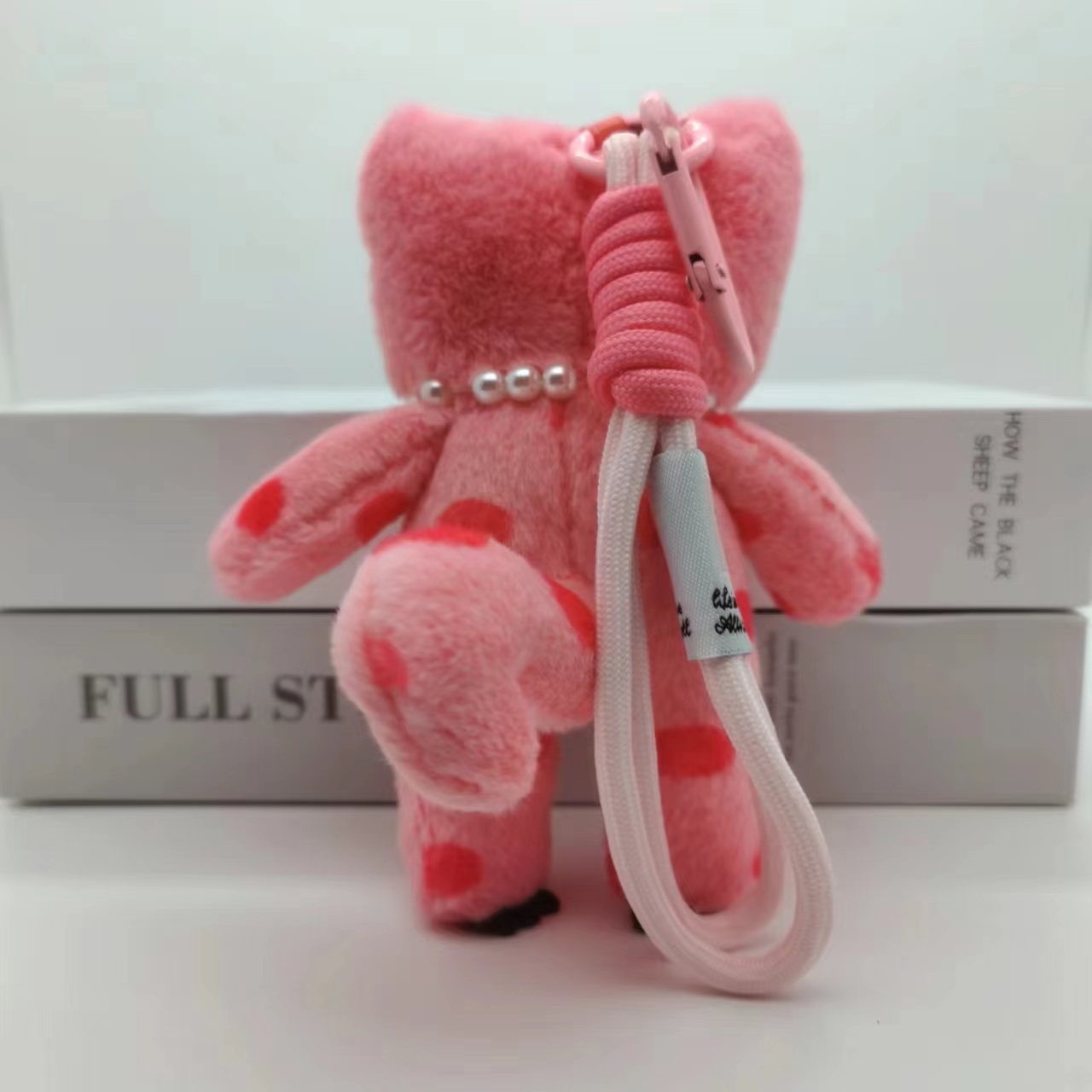 15cm Kawaii Pink Cat Plush Key - огляд і ціна Car Accessories Girly