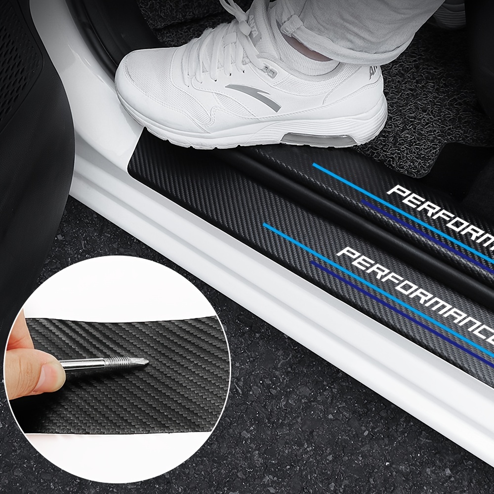 4pcs Carbon Fiber Sill Plate S - огляд і ціна Car Accessories Ebay