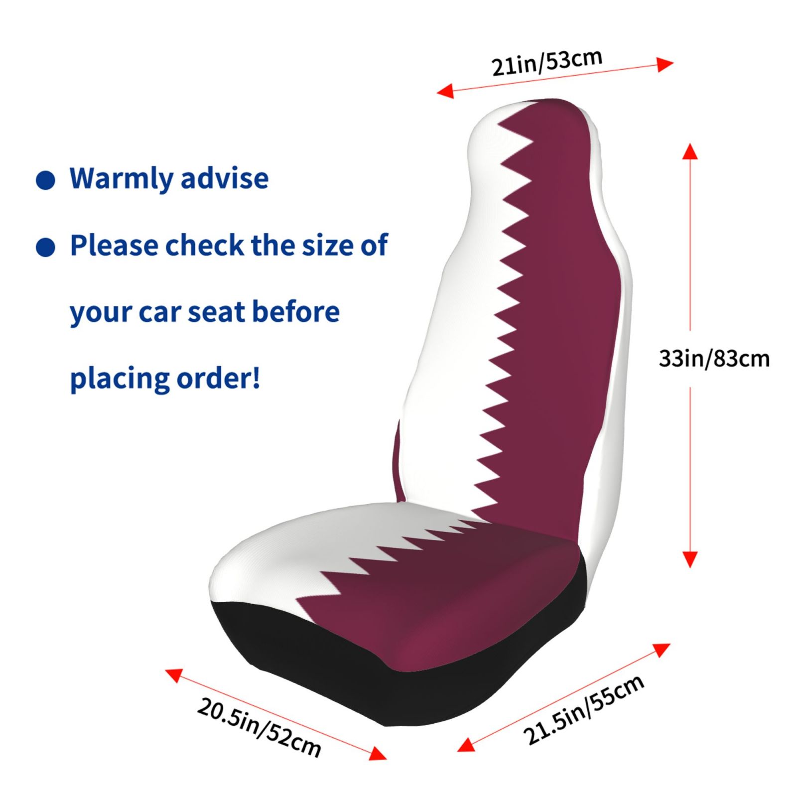 Qatar Flag Printed Patriotic-t - огляд і ціна Qatar Car Accessories