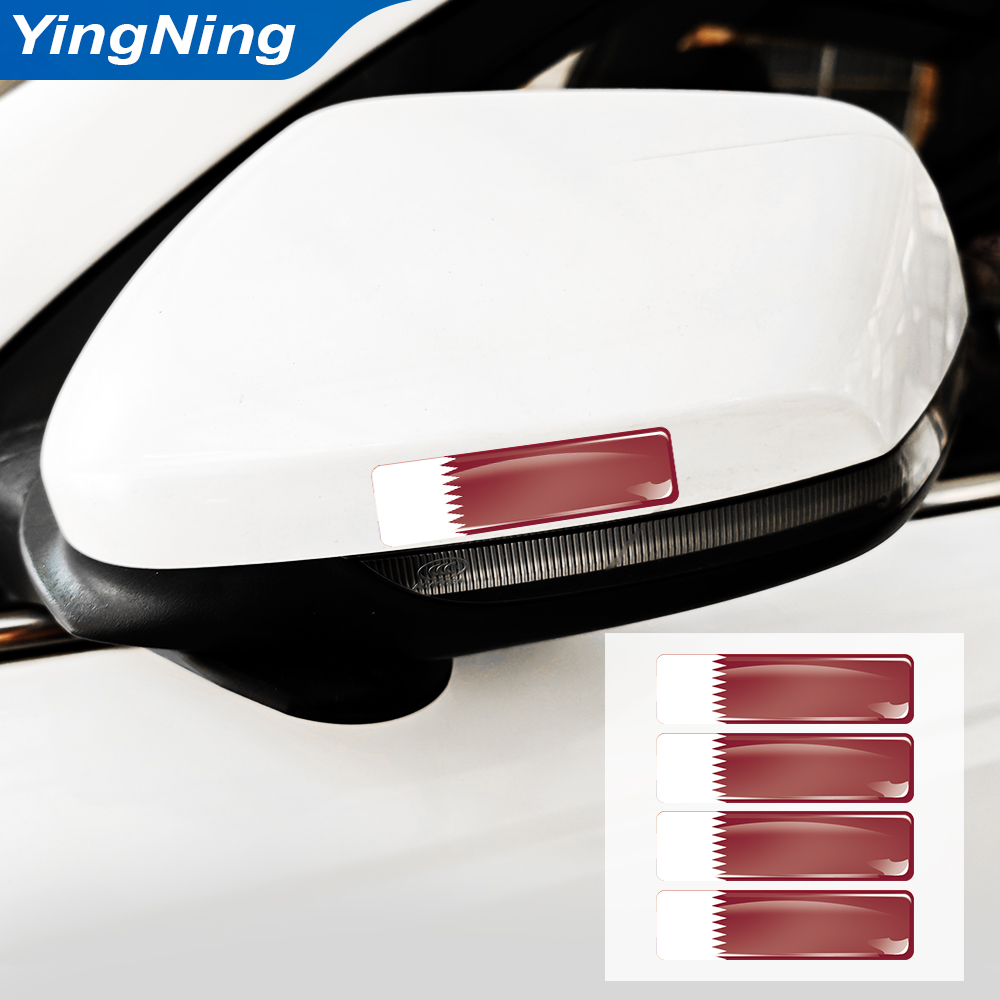 4PCS Qatar Flag Sticker Vinyl  - огляд і ціна Qatar Car Accessories