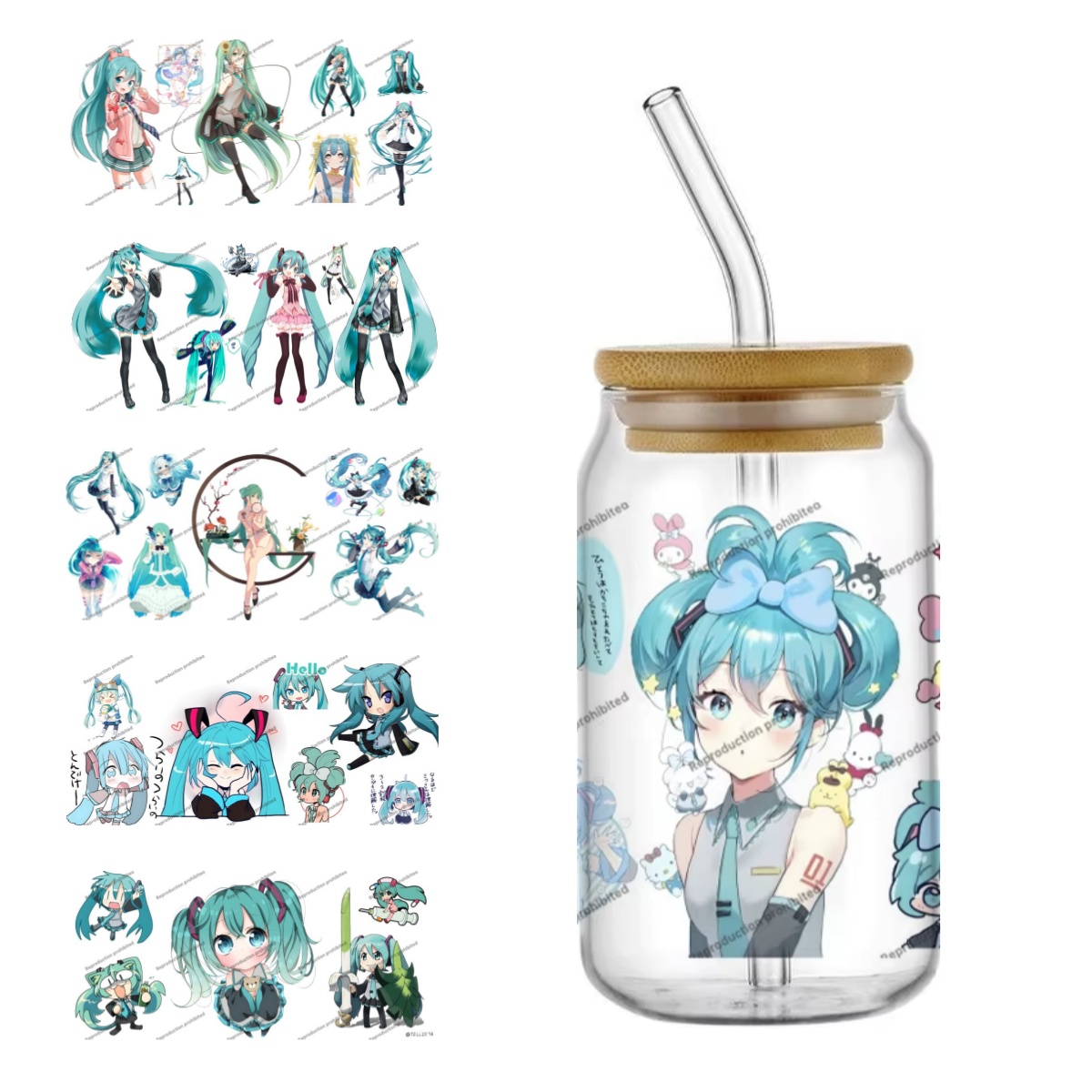 Hatsune Miku UV DTF Cup Wrap 1 - огляд і ціна Car Accessories Ebay