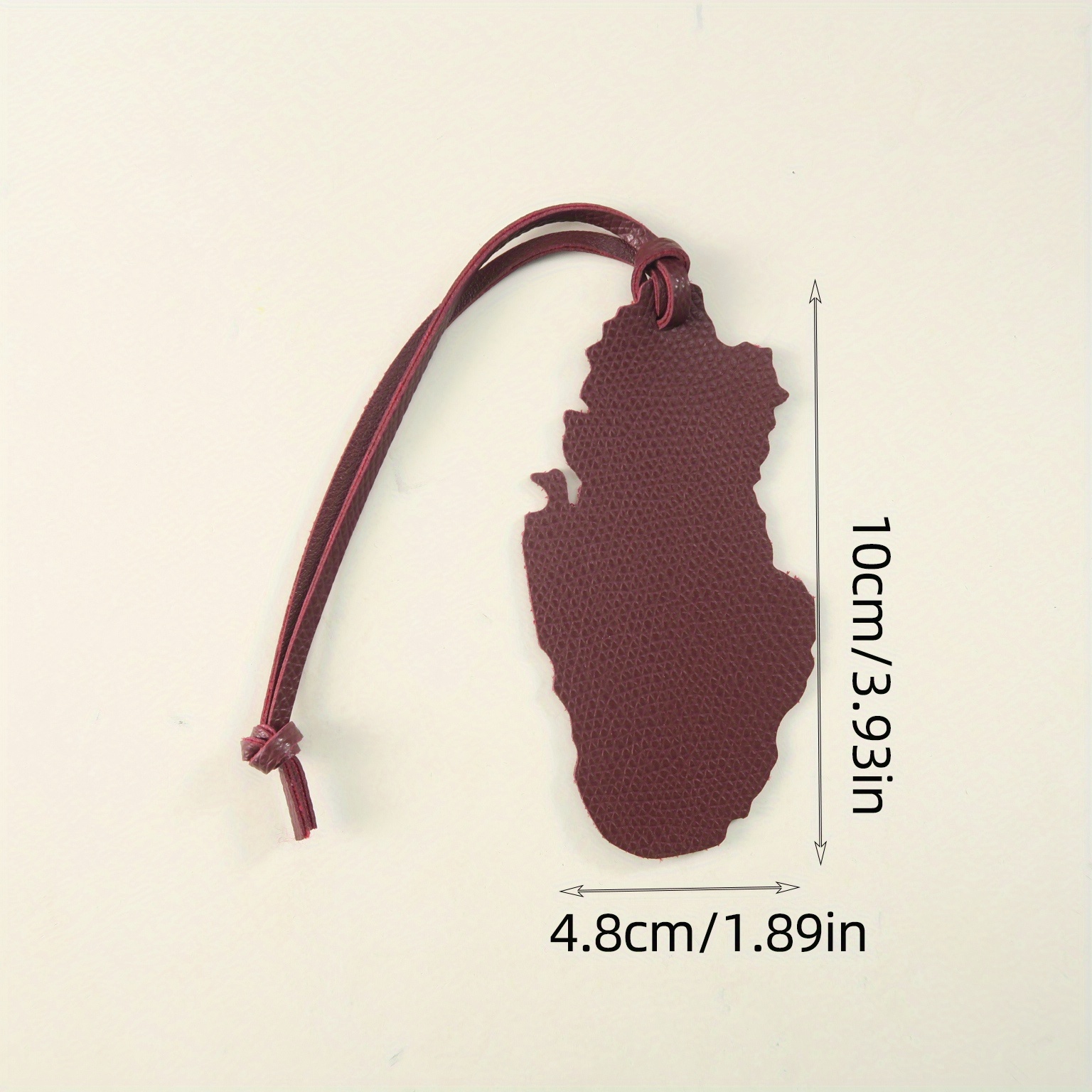 Qatar Map PU Leather Charm - E - огляд і ціна Qatar Car Accessories
