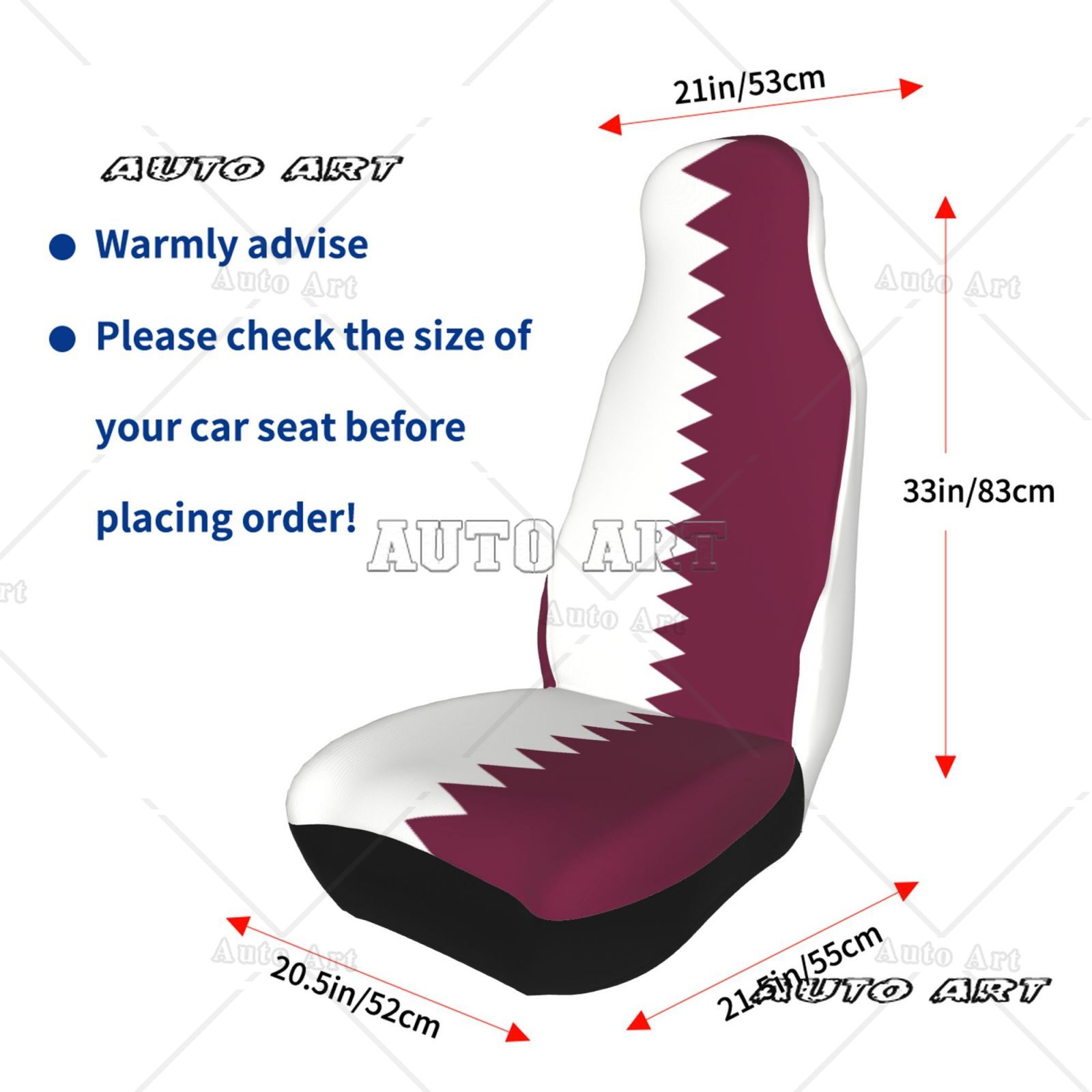 Qatar Flag Printed Patriotic-t - огляд і ціна Qatar Car Accessories