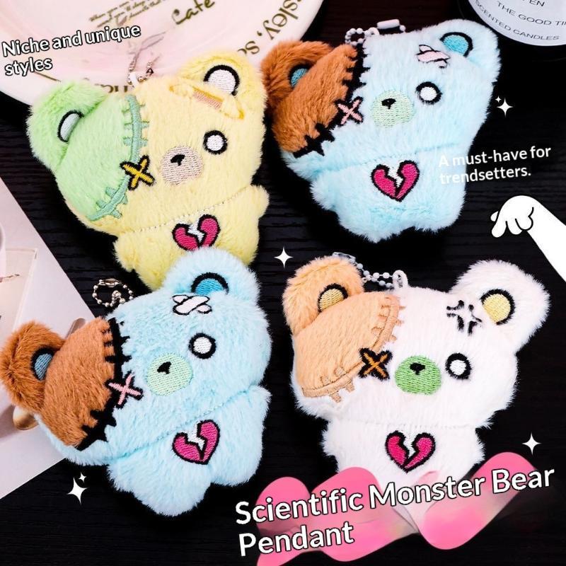 1Pc Mini Cartoon Plush Bear Do - огляд і ціна Car Accessories Girly