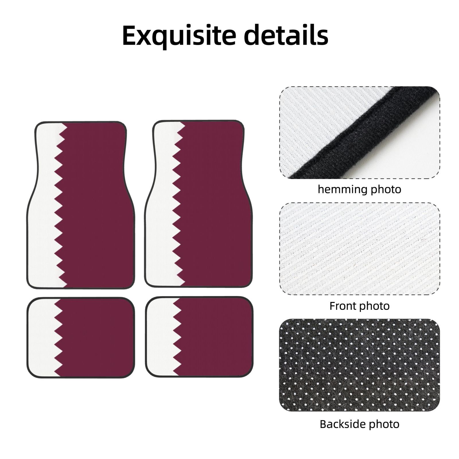 Flag of Qatar Pattern Car Floo - огляд і ціна Qatar Car Accessories